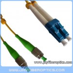 FC/APC to LC/UPC Singlemode Duplex Fiber Optic Patch Cord 