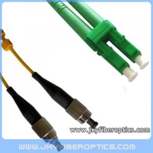 FC/UPC to LC/APC Singlemode Duplex Fiber Optic Patch Cord