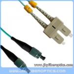 FC/PC to SC/PC OM3 10G多模双联光纤跳线 