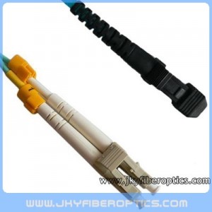 LC/PC to MTRJ Multimode OM3 10G Duplex Fiber Optic Patch Cord