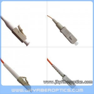 LC/PC to SC/PC Multimode Simplex Fiber Optic Patch Cord  