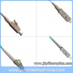LC/PC to SC/PC Multimode OM3 10G Simplex Fiber Optic Patch Cord