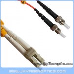 LC/PC to ST/PC Multimode Duplex Fiber Optic Patch Cord